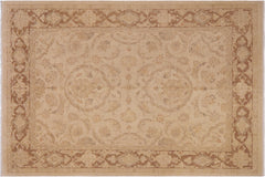 handmade Traditional Kafkaz Tan Brown Hand Knotted RECTANGLE 100% WOOL area rug 9x12