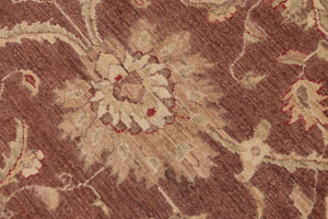 handmade Transitional Kafkaz Red Beige Hand Knotted RECTANGLE 100% WOOL area rug 9' x 12'