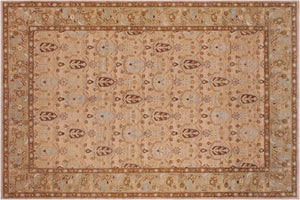 Oriental Ziegler Randa Tan/Brown Wool Rug - 6'2'' x 9'10''