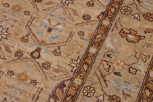 handmade Transitional Kafkaz Tan Brown Hand Knotted RECTANGLE 100% WOOL area rug 6' x 10'