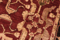 handmade Traditional Kafkaz Red Black Hand Knotted RECTANGLE 100% WOOL area rug 6x9