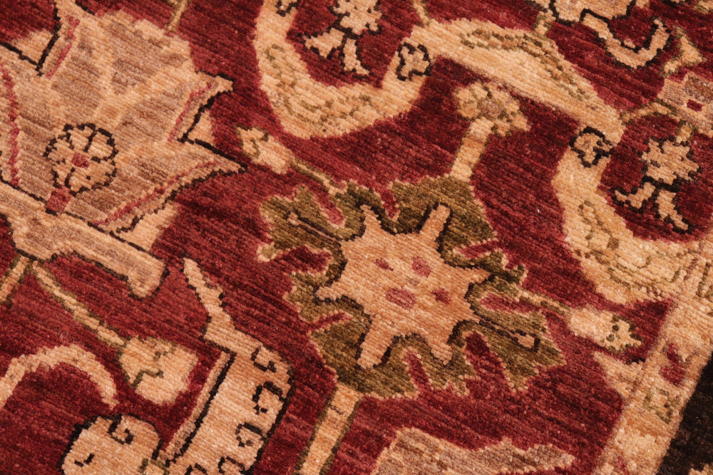 handmade Traditional Kafkaz Red Black Hand Knotted RECTANGLE 100% WOOL area rug 6x9