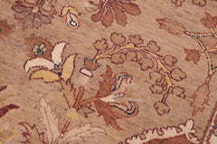 handmade Traditional Kafkaz Tan Brown Hand Knotted RECTANGLE 100% WOOL area rug 6' x 9'