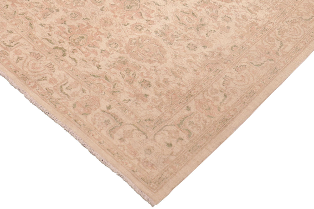 handmade Traditional Kafkaz Beige Tan Hand Knotted RECTANGLE 100% WOOL area rug 6x9