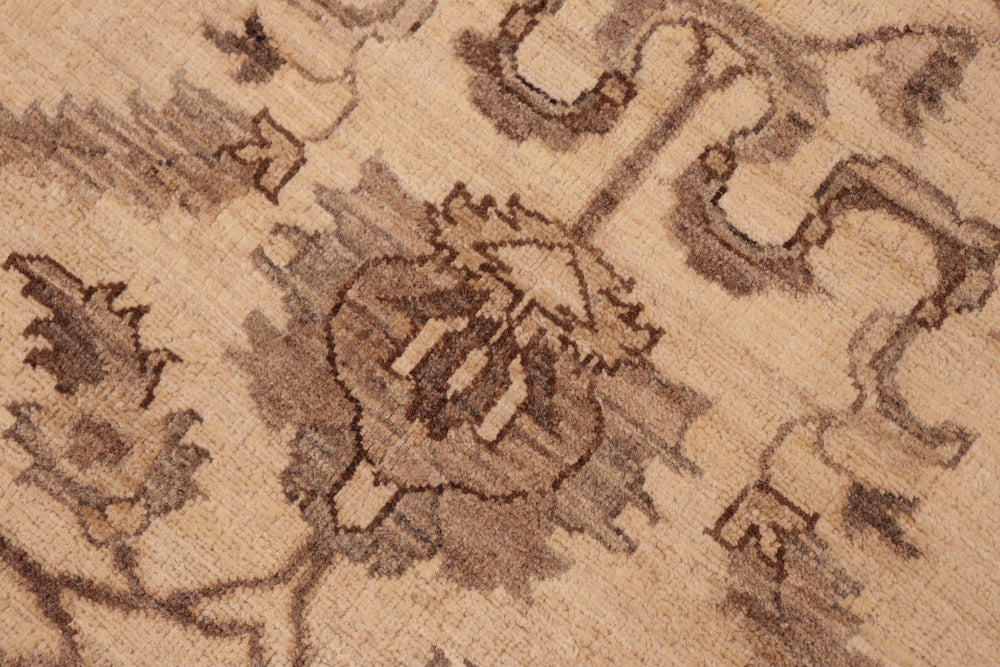 handmade Traditional Kafkaz Beige Brown Hand Knotted RECTANGLE 100% WOOL area rug 6x9