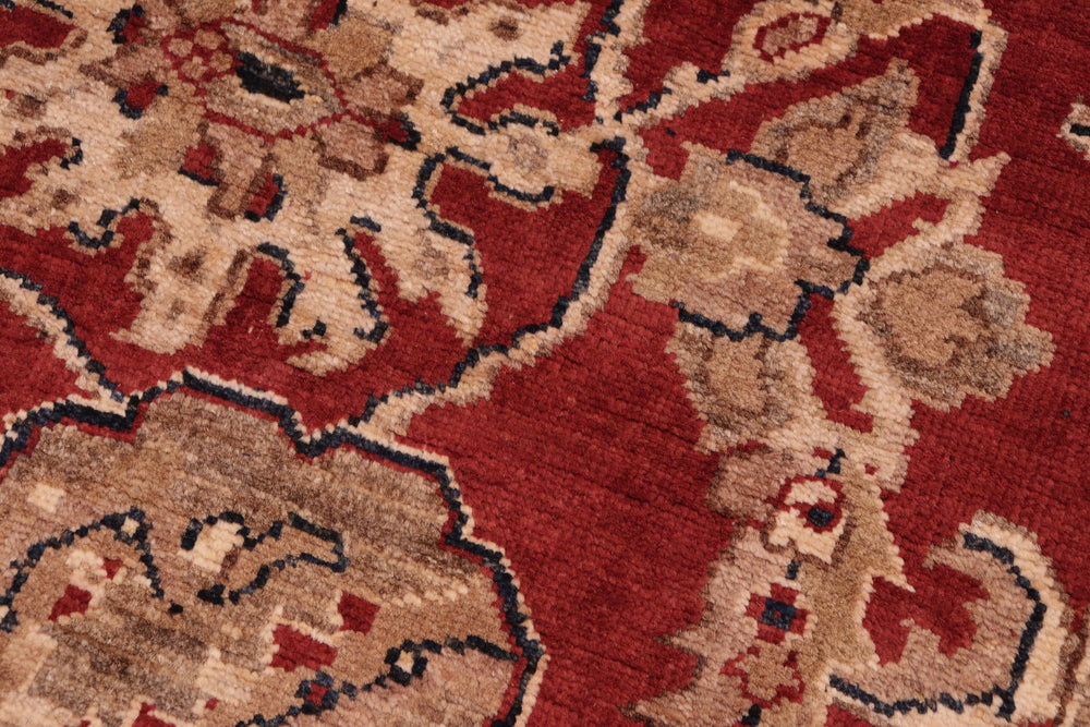 handmade Traditional Kafkaz Red Blue Hand Knotted RECTANGLE 100% WOOL area rug 6x9