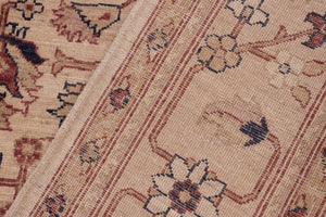 handmade Transitional Kafkaz Gold Rust Hand Knotted RECTANGLE 100% WOOL area rug 6' x 9'
