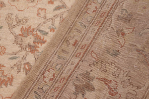 handmade Transitional Kafkaz Beige Tan Hand Knotted RECTANGLE 100% WOOL area rug 6' x 9'