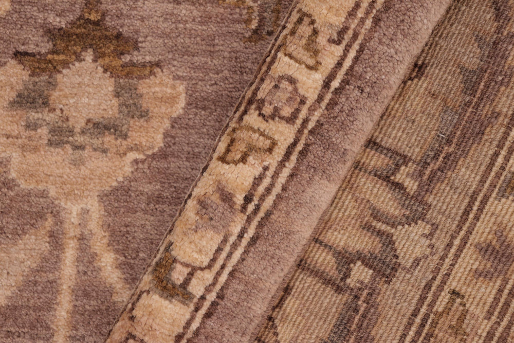 handmade Traditional Kafkaz Brown Tan Hand Knotted RECTANGLE 100% WOOL area rug 6x9