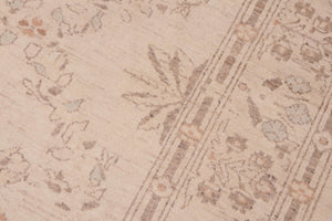 handmade Transitional Kafkaz Beige Brown Hand Knotted RECTANGLE 100% WOOL area rug 6' x 9'