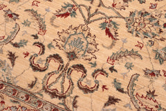 handmade Traditional Kafkaz Tan Blue Hand Knotted RECTANGLE 100% WOOL area rug 6x9