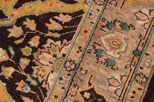 handmade Transitional Kafkaz Brown Gray Hand Knotted RECTANGLE 100% WOOL area rug 6' x 9'