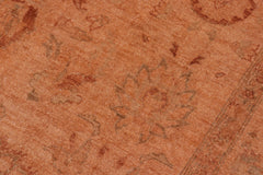 handmade Over Dyed Over Dyed Orange Orange Hand Knotted RECTANGLE 100% WOOL area rug 6' x 9'