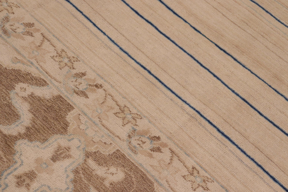 handmade Modern Gabbeh Beige Brown Hand Knotted RECTANGLE 100% WOOL area rug 10' x 14'