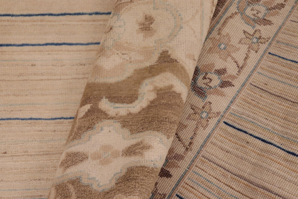 handmade Modern Gabbeh Beige Brown Hand Knotted RECTANGLE 100% WOOL area rug 10' x 14'