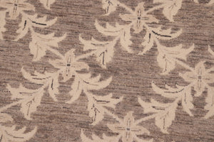 handmade Transitional Kafkaz Brown Beige Hand Knotted RECTANGLE 100% WOOL area rug 8' x 10'