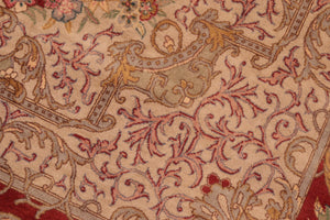 handmade Traditional Abusson Rust Taupe Hand Knotted RECTANGLE 100% WOOL area rug 6x10