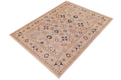 handmade Traditional Tabrizjalil Ivory Ivory Hand Knotted RECTANGLE 100% WOOL area rug 6x9