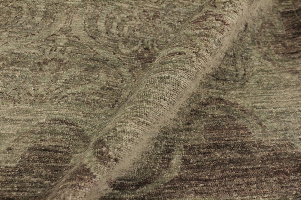 handmade Over Dyed Over Dyed Teal Green Red Hand Knotted RECTANGLE 100% WOOL area rug 8' x 10'