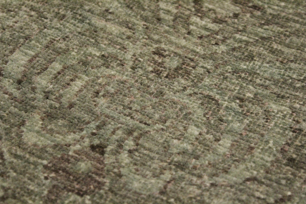 handmade Over Dyed Over Dyed Teal Green Red Hand Knotted RECTANGLE 100% WOOL area rug 8' x 10'