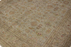handmade Over Dyed Over Dyed Grayish Blu Gold Hand Knotted RECTANGLE 100% WOOL area rug 8' x 10'