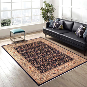 handmade Transitional Kafkaz Blue Lt. Gold Hand Knotted RECTANGLE 100% WOOL area rug 8' x 10'