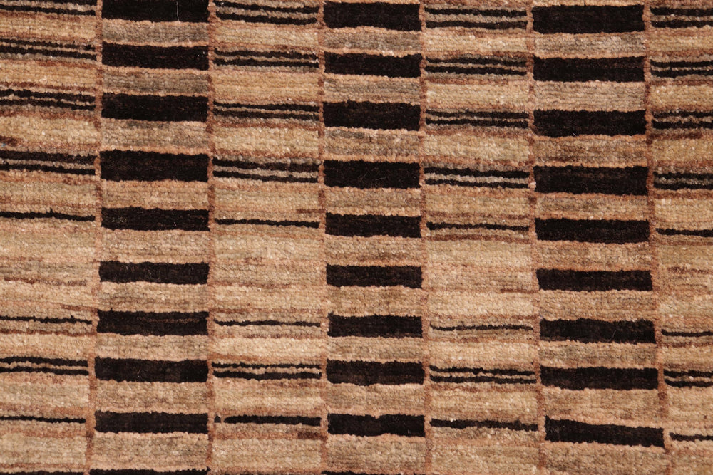 handmade Modern Gabbeh Tan Brown Hand Knotted RECTANGLE 100% WOOL area rug 8' x 10'