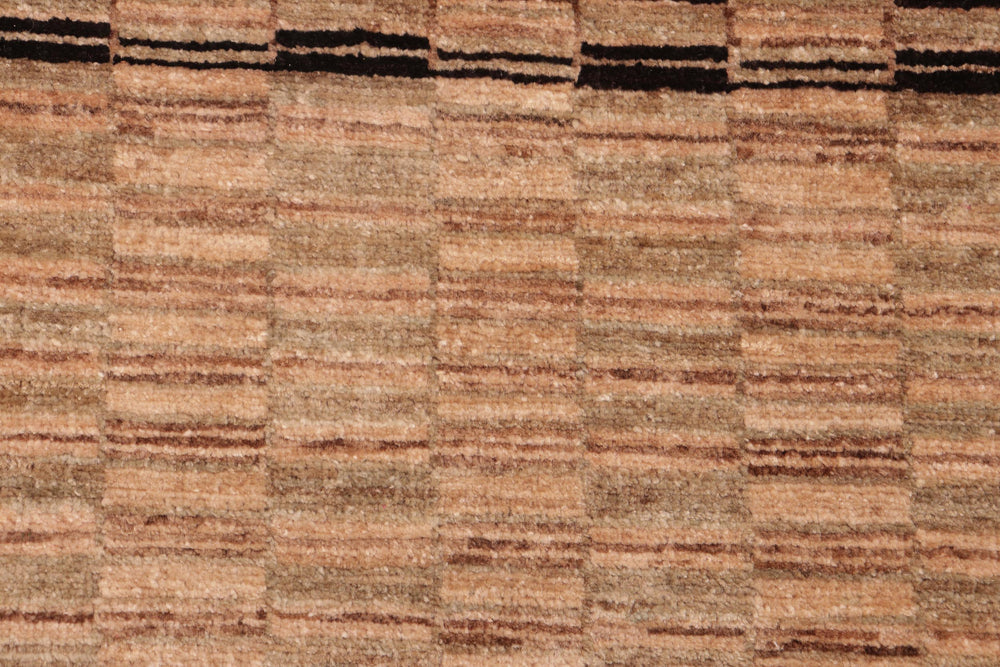 handmade Modern Gabbeh Tan Brown Hand Knotted RECTANGLE 100% WOOL area rug 8' x 10'