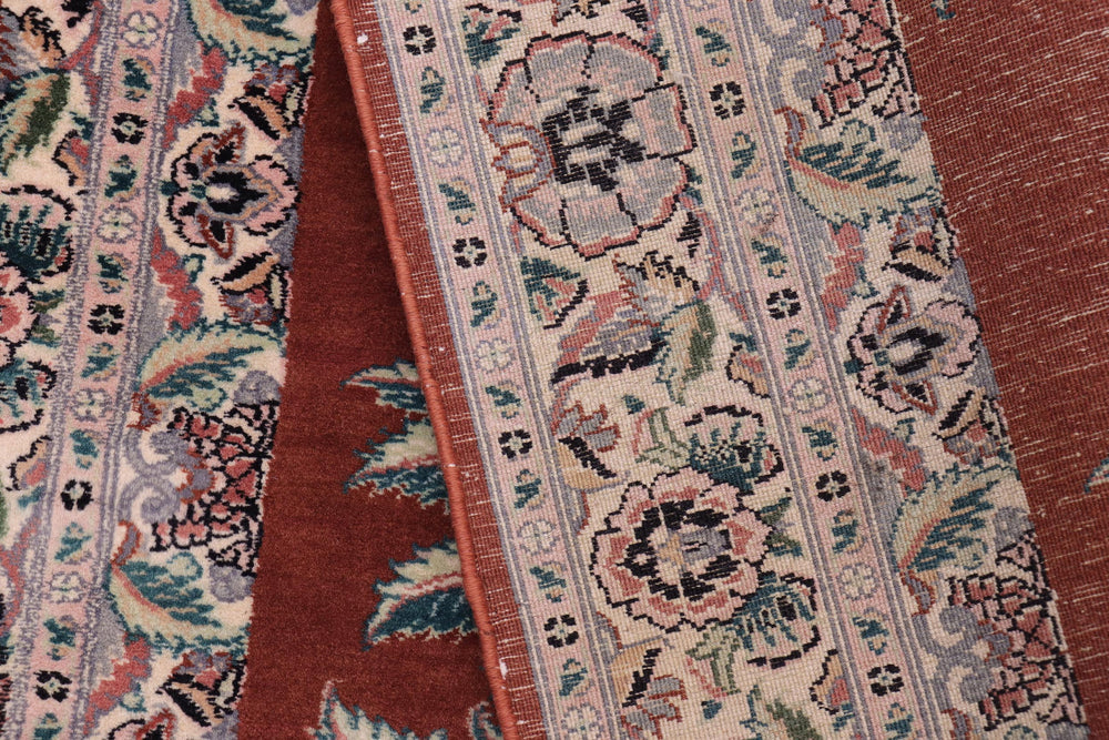 handmade Traditional Persian Rust Beige Hand Knotted RECTANGLE 100% WOOL area rug 3x5