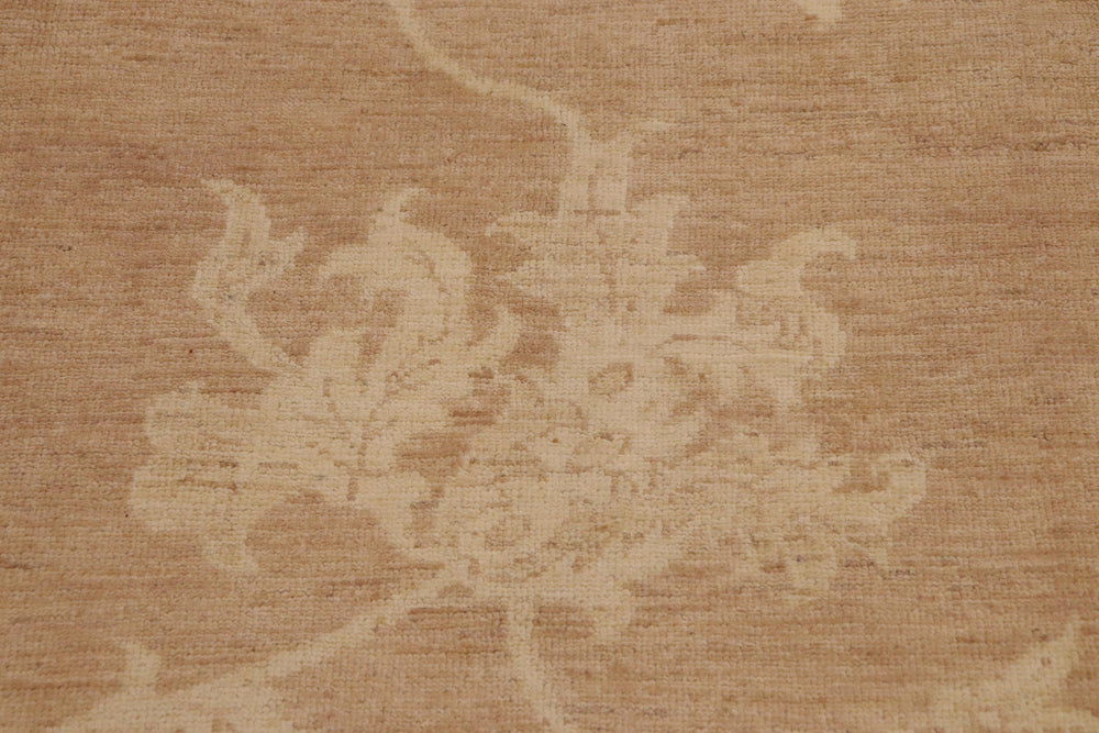 handmade Modern Kafkaz Lt. Brown Beige Hand Knotted RECTANGLE 100% WOOL area rug 9' x 11'