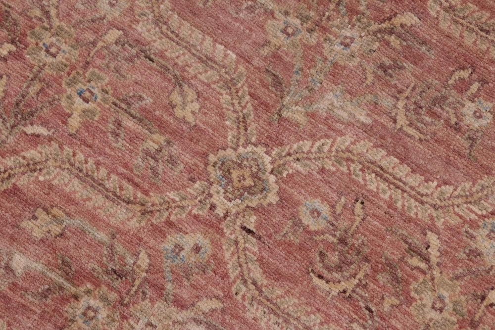 handmade Modern Kafkaz Pink Green Hand Knotted RECTANGLE 100% WOOL area rug 6' x 9'