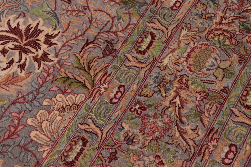 handmade Transitional William Gray Gray Hand Knotted SQUARE 100% WOOL area rug 8x8
