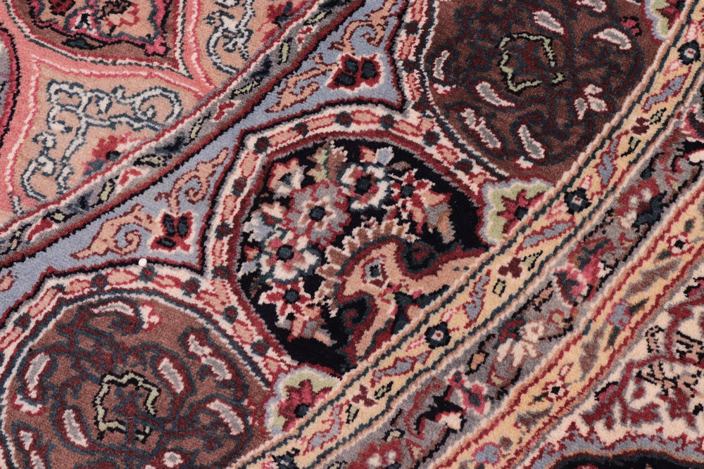 handmade Traditional Bakhtair Pink Beige Hand Knotted ROUND 100% WOOL area rug 10'x10'