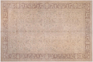 handmade Transitional Kafkaz Lt. Tan Lt. Brown Hand Knotted RECTANGLE 100% WOOL area rug 10' x 15'