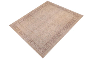 handmade Transitional Kafkaz Lt. Tan Lt. Brown Hand Knotted RECTANGLE 100% WOOL area rug 10' x 15'