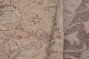 handmade Transitional Kafkaz Lt. Tan Lt. Brown Hand Knotted RECTANGLE 100% WOOL area rug 10' x 15'