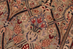 handmade Transitional Mujahid Green Red Hand Knotted RECTANGLE 100% WOOL area rug 6x9