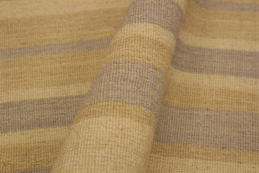 handmade Modern Kilim Bluish Gray Tan Hand-Woven RECTANGLE 100% WOOL area rug 5x8