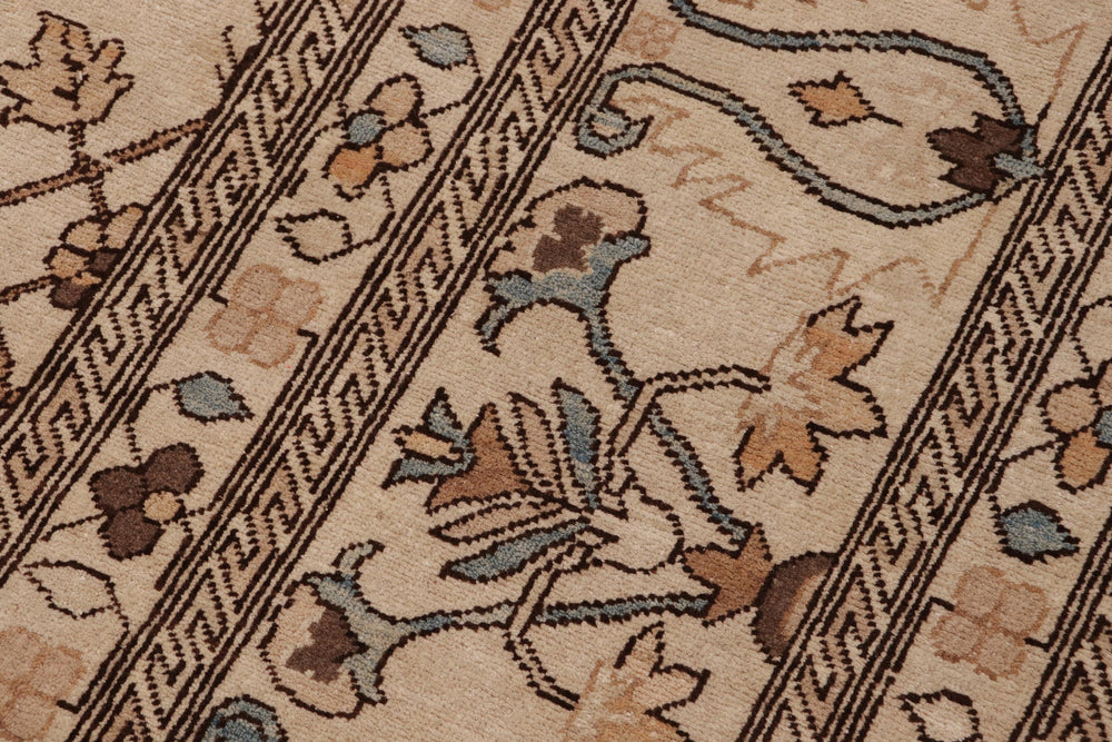 handmade Transitional Kafkaz Ivory Ivory Hand Knotted RECTANGLE 100% WOOL area rug 12' x 19'