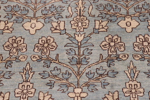 handmade Transitional Kafkaz Lt. Green Lt. Green Hand Knotted RECTANGLE 100% WOOL area rug 12' x 18'
