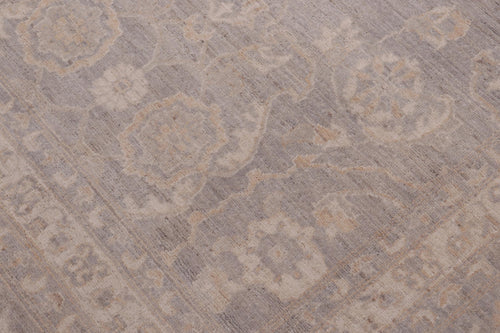 handmade Transitional Kafkaz Brown Gray Hand Knotted RECTANGLE 100% WOOL area rug 12' x 15'