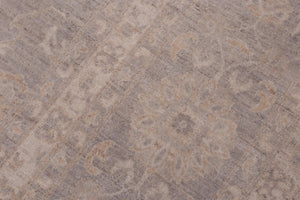 handmade Transitional Kafkaz Brown Gray Hand Knotted RECTANGLE 100% WOOL area rug 12' x 15'