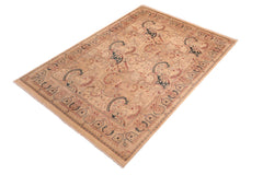handmade Transitional  Ivory Ivory Hand Knotted RECTANGLE 100% WOOL area rug 8x10