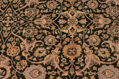 handmade Traditional Design Drk.green Lt. Gray Hand Knotted RECTANGLE 100% WOOL area rug 8' x 10'
