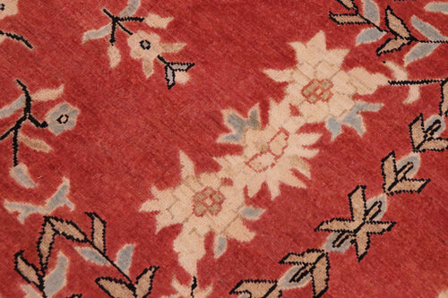 handmade Transitional Kafkaz Rust Black Hand Knotted RECTANGLE 100% WOOL area rug 9' x 12'