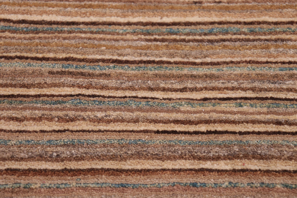 handmade Modern Gabbeh Beige Rust Hand Knotted RECTANGLE 100% WOOL area rug 6' x 9'