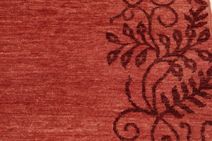 handmade Modern Kafkaz Red Red Hand Knotted RECTANGLE 100% WOOL area rug 6' x 8'