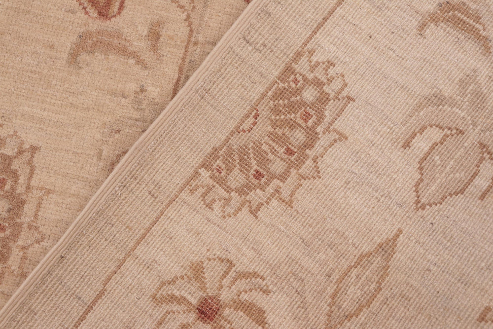 handmade Modern Kafkaz Beige Gold Hand Knotted RECTANGLE 100% WOOL area rug 6' x 9'