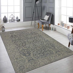 handmade Traditional Kafkaz Gray Green Hand Knotted RECTANGLE 100% WOOL area rug 8' x 11'