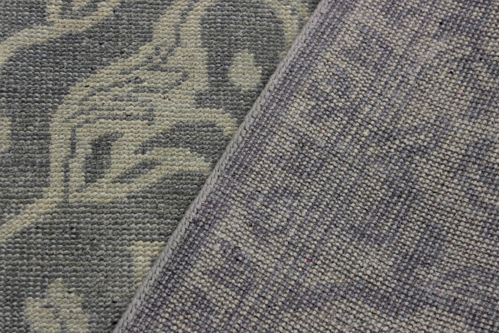 handmade Traditional Kafkaz Gray Green Hand Knotted RECTANGLE 100% WOOL area rug 8' x 11'